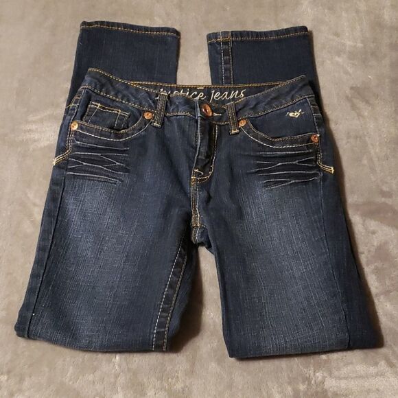 Justice Girls Jeans Size 12R - Picture 1 of 4